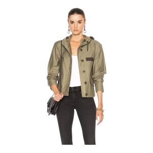 Rag & Bone Laurel Color Crop Cotton‎ Parka  Hoodie Jacket Size XXS